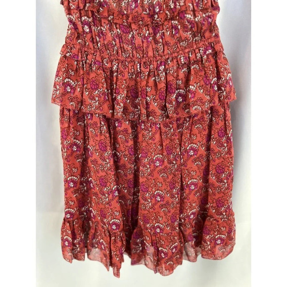 NWT Ulla Johnson Ruby Red Noelle Silk-georgette Dress $495 - Picture 9 of 14